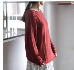 新品未使用品　freeman b カシミヤのゆる編みプルオーバー