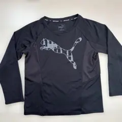 値下げ⭐︎PUMA 140センチ　ブラック ロングスリーブシャツ