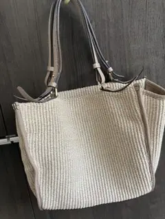 【LORISTELLA】MADE IN ITALY ラフィアショルダー付きバッグ
