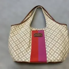 kate spade トートバッグ ベージュ/赤/ピンク