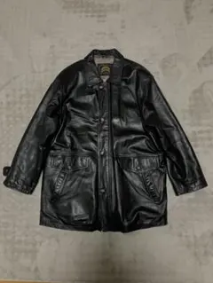 美品✨90's レザージャケット　襟付　オーバーサイズ 黒　M 菅田将暉　本革