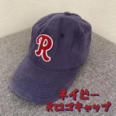 【Reurie’】美品 ネイビー コットンキャップ サイズ調整可 男女兼用