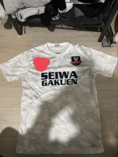 聖和学園サッカー白色迷彩Tシャツ L