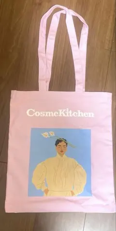 ⭐️コスメキッチン オリジナル トートバッグ エコバッグ ピンクのサムネイル