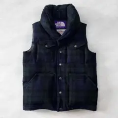 ノースフェイス×ハリスツイード別注 コラボ ダウンベスト L 光電子ダウン ノースフェイス×ハリスツイード別注 コラボ ダウンベスト L