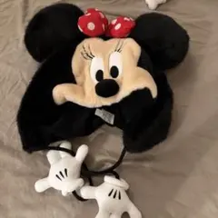 ミニーマウス 耳付きフード