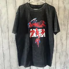 AKIRA アキラ Tシャツ 黒 古着加工 L〜XL相当