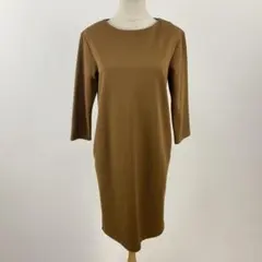 UNIQLO ユニクロ カットソーソフトワンピース 七分袖 チュニックワンピ M