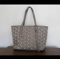 ジミーチュウ サシャS　ハンドバッグ　グレージュ 星