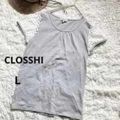 【クロッシー】Tシャツ パフスリーブ レース Lサイズのサムネイル