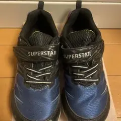 【美品】ムーンスター スニーカー 18.5cm 青/黒