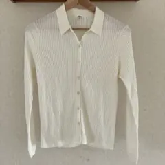 UNIQLO アイボリー リブカーディガン　XL