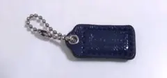 COACH　コーチ　ネイビー　ミニ　キーホルダー