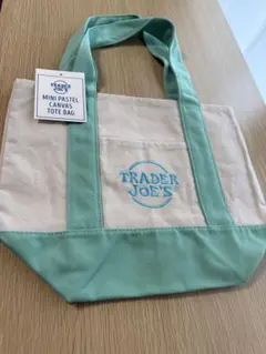 Trader Joe's Mini Pastel Canvas Tote Bagのサムネイル