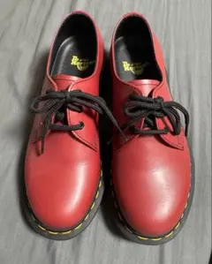 Dr.Martens UK4 1461 チェリーレッド　3ホールシューズ