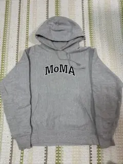 Champion MoMA ロゴ グレー パーカー /M