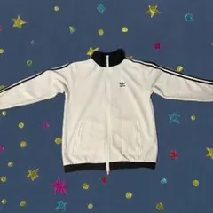 adidas トラックジャケット ホワイト ブラック