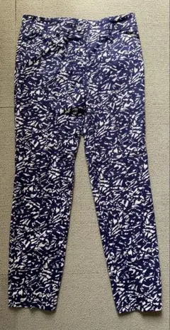 BLUE DE BRESSE (ブルーデブレス)ネイビーと白　ストレッチパンツ