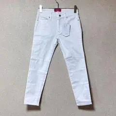 DINKEL 白 スキニーパンツ 履き心地抜群　上品 爽やか 大人 シンプル