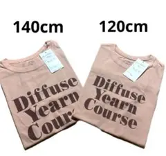 プリント 半袖 Tシャツ ピンク 120cm 140cm ２枚セット 新品
