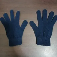 ネイビー ニット手袋