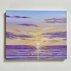 夕刻の紫陽花】アクリル画 F3 風景画 絵画 - メルカリ