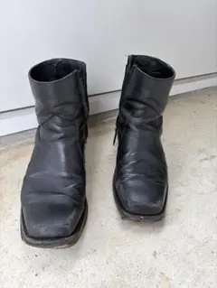 archive Opium Black Leather Buckle Boots - メルカリ