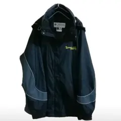 コロンビア ナイロンジャケット 黒 刺繍入り ☆