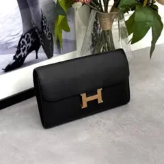 エルメス 】コンスタンススリム ノワール ゴールド金具 エプソン 