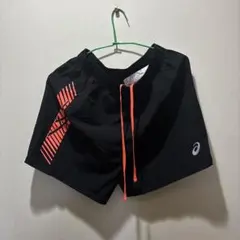 アシックス 陸上用短パン　 M ブラック　ランニングパンツ