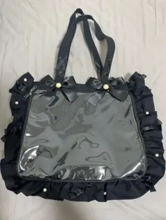 ザッカマート 痛バ A4 フリルデザイントートバッグ 5周年ver. ブラック