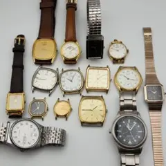 ジャンク腕時計まとめ売りSEIKO, CITIZEN, ALBA, CASIO