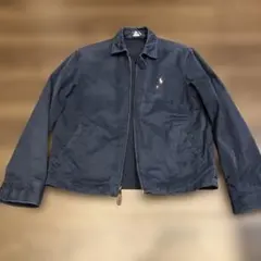 ポロ ラルフローレン ネイビー　スイングトップ　ペンキ有