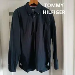 【90s】 トミーヒルフィガー ネイビー 長袖シャツ