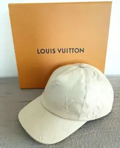 LOUIS VUITTON モノグラム キャップ ホワイト - メルカリ