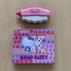 ハローキティ　マッサージ器（レトロ） キティ　ミニ色鉛筆付き