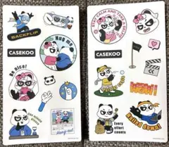 CASEKOO パンダ ステッカー シール セット