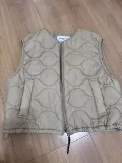 niko and... ベージュ キルティングダウンベスト M