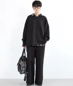 バンヤードストーム　裏起毛バック切り替えプルオーバーと裏起毛ソフトワイドパンツのサムネイル