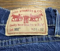 最終値下げLEVI'S PREMIUM 502 デニムパンツ W28 L32
