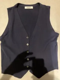 （美品）GREEN LABEL RELAXING ジレ ベスト　ネイビー