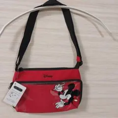 【新品】ディズニーストア ☆ Mickey ミッキーマウス ショルダーバッグ 赤