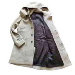 トゥモローランド【BLUE WORK】ウール★ステンカラー コート 灰 グレー