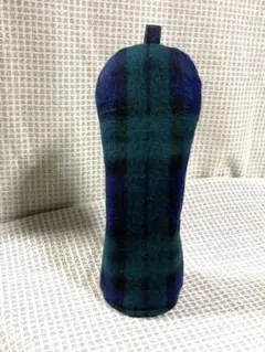 青緑のフリースチェック柄　UT1個