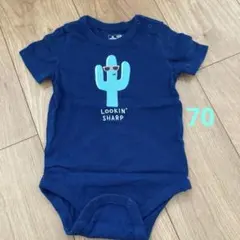 babyGap ネイビー カクタスロンパース 6-12ヶ月