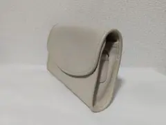 USA製 オールドコーチ 9945 アイボリー クラッチバック ポーチ 本革