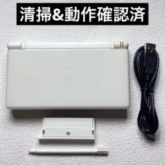 ju【清掃&動作確認済】Nintendo DS Lite クリスタルホワイト本体