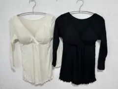 八分袖授乳インナー カップ付