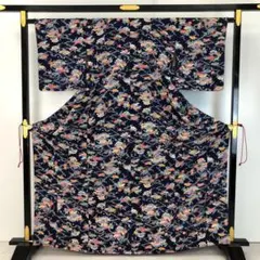 ミニチュア和装 金襴（きんらん）秋草文様 新布/インテリア・一点物