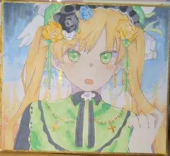 魔法少女ノ魔女裁判 まのさば イラスト色紙 遠野ハンナ